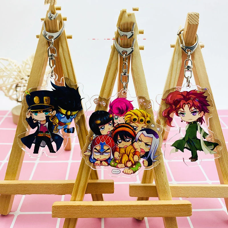 New Fashion Personality Japanese anime JoJo's Bizarre Adventure key chain Acrylic Pendants Jewelry Accessories Wholesale
New Fashion Personality Japanese anime JoJo's Bizarre Adventure key chain Acrylic Pendants Jewelry Accessories Wholesale