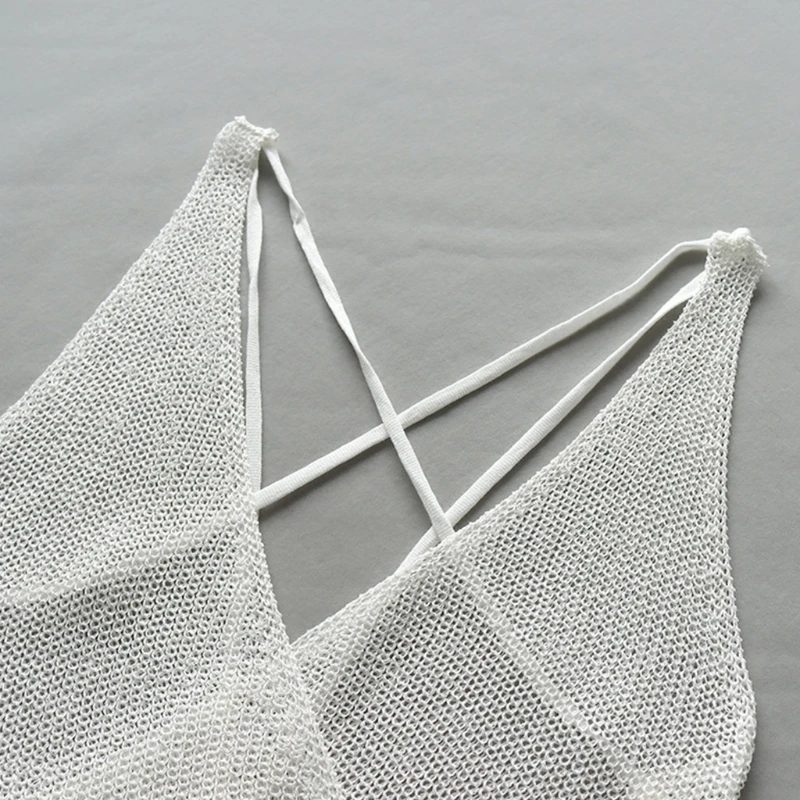 Women Summer Sleeveless Swimsuit Bikini Cover Up Crochet Knit Sheer Mesh Beach Dress Sexy Backless Split Maxi Swimwear
Women Summer Sleeveless Swimsuit Bikini Cover Up Crochet Knit Sheer Mesh Beach Dress Sexy Backless Split Maxi Swimwear