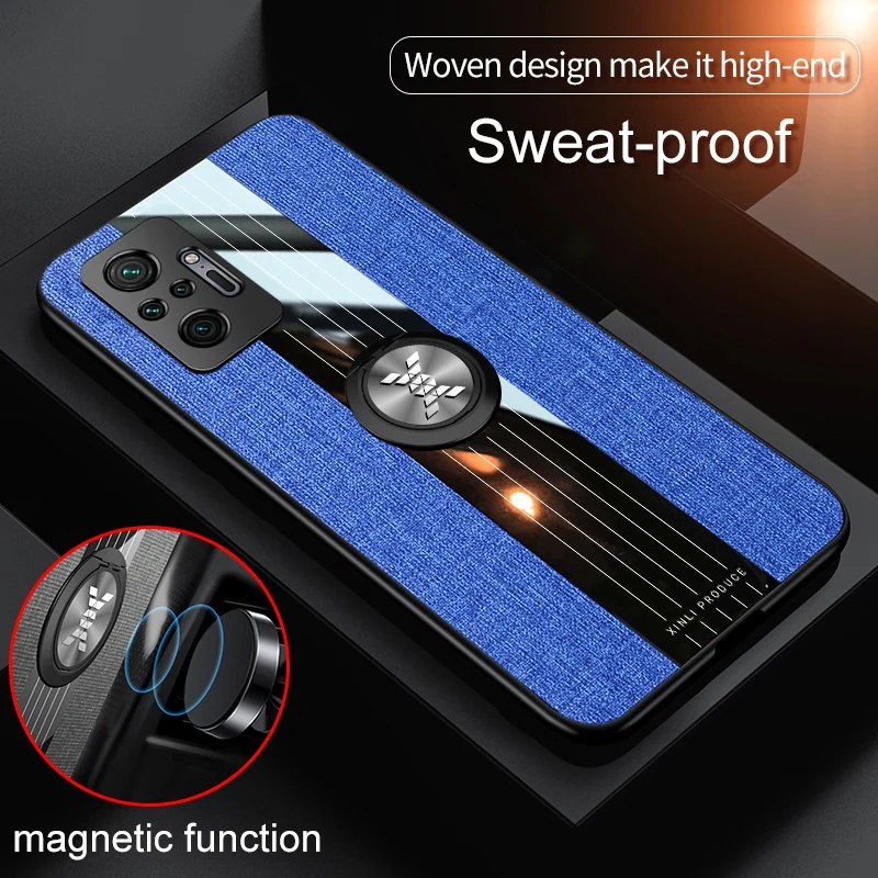 Fashion Cloth Pattern Shockproof Phone Case For Xiaomi Redmi Note 10 Pro 5G 4G Magnetic Ring Holder Kickstand Protection Cover
Fashion Cloth Pattern Shockproof Phone Case For Xiaomi Redmi Note 10 Pro 5G 4G Magnetic Ring Holder Kickstand Protection Cover