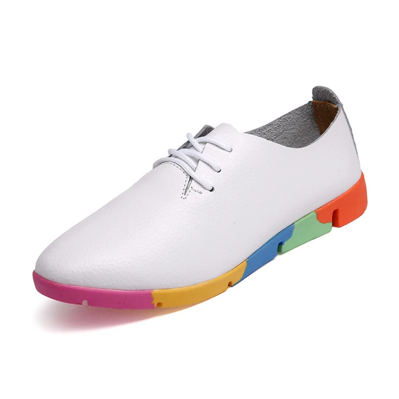 Fashion New Women Mother Female Ladies Shoes Flats Loafer Cow Genuine Leather Soft Pigskin Casual Lace Up Footwear 35-44
Fashion New Women Mother Female Ladies Shoes Flats Loafer Cow Genuine Leather Soft Pigskin Casual Lace Up Footwear 35-44