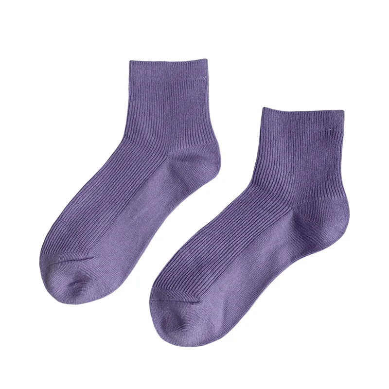 New Purple Socks Women Summer Double Needle Vertical Strip Fragrant Taro Pure Color Japanese Socks Korean Thin Ins Middle Tube
New Purple Socks Women Summer Double Needle Vertical Strip Fragrant Taro Pure Color Japanese Socks Korean Thin Ins Middle Tube