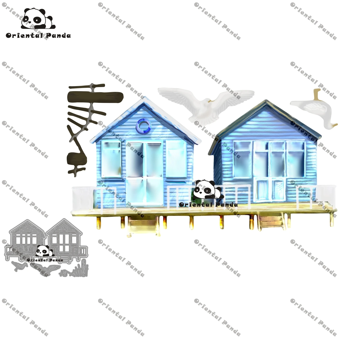 Новые плашки 2020 туристического автофургона металлический Beach house умирает