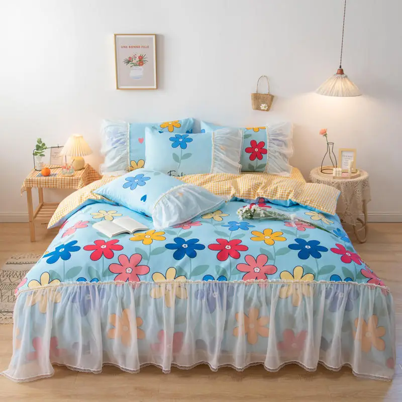 2021 new products Chiffon princess style AB double sided printing Lace Bed Set luxury bedding king size 4-piece set.
2021 new products Chiffon princess style AB double sided printing Lace Bed Set luxury bedding king size 4-piece set.
