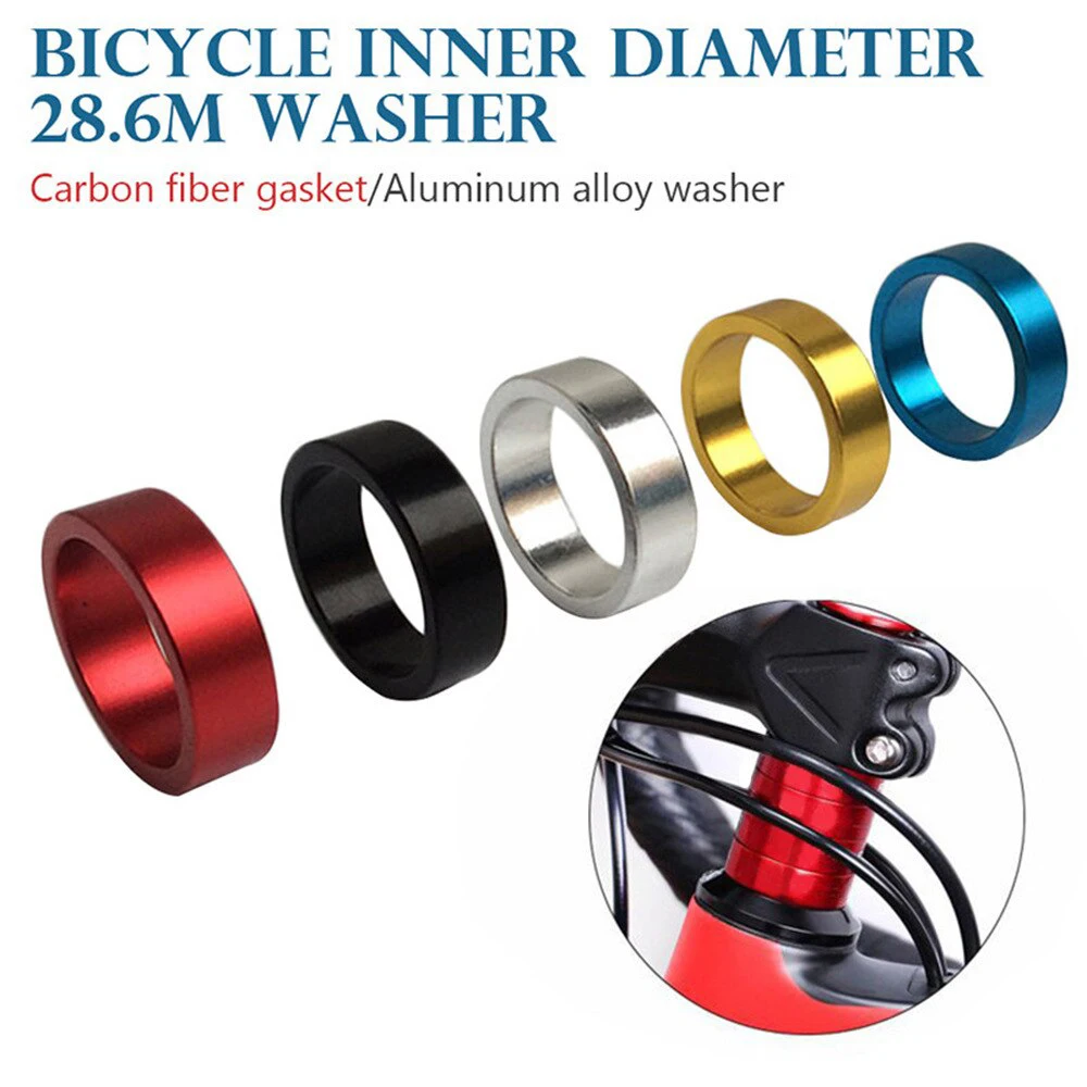 5pcs 10 MM Aluminum Alloy Headset Stem Spacer MTB 28.6mm Fork Washer Cap For Cycling Road Bike
5pcs 10 MM Aluminum Alloy Headset Stem Spacer MTB 28.6mm Fork Washer Cap For Cycling Road Bike