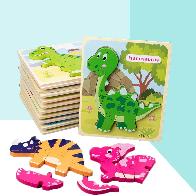 3D Dinosaur Puzzle Solid Wood Kid Handheld Jigsaw Puzzles Wooden Toys Toddlers Educatonal Toy Safety Puzzle Bright Children Gift
3D Dinosaur Puzzle Solid Wood Kid Handheld Jigsaw Puzzles Wooden Toys Toddlers Educatonal Toy Safety Puzzle Bright Children Gift