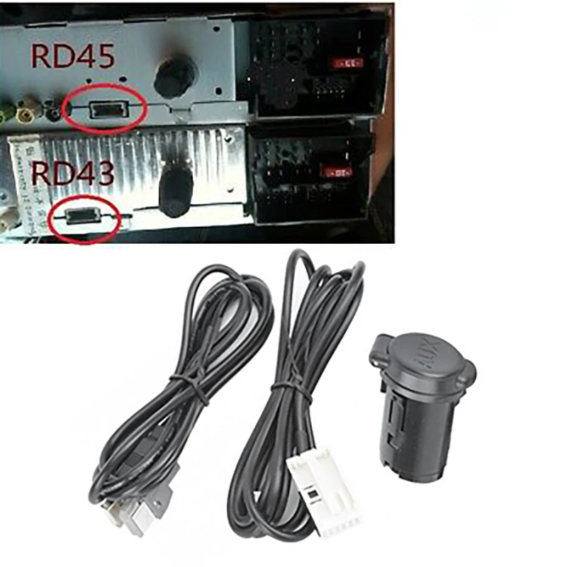 Car Stereo Male USB AUX Cable Set for Peugeot 206 207 307 308 407 408 508 607 for Citroen C3 C4 C5 C6 for RD43 RD45
Car Stereo Male USB AUX Cable Set for Peugeot 206 207 307 308 407 408 508 607 for Citroen C3 C4 C5 C6 for RD43 RD45