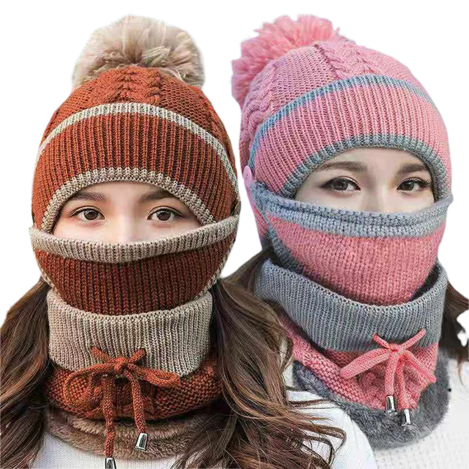 Women 3 In 1 Winter Hat, Warm Fleece Lined Beanie Hat with Scarf and Mask Set For Outdoor Activities 2022 New Fashion
Women 3 In 1 Winter Hat, Warm Fleece Lined Beanie Hat with Scarf and Mask Set For Outdoor Activities 2022 New Fashion