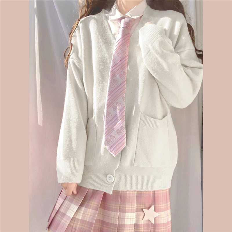 School Girl Uniform JK Cardigan Loose JK Sweater Coat Japanese School Uniform Japanese Fashion Uniformes 
School Girl Uniform JK Cardigan Loose JK Sweater Coat Japanese School Uniform Japanese Fashion Uniformes