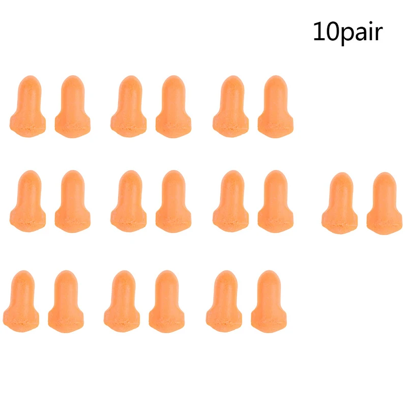 10 Pairs Good Quality Useful Comfort Noise Reduction Foam Soft Ear Plugs Noise Reduction Earplugs Wholesale
10 Pairs Good Quality Useful Comfort Noise Reduction Foam Soft Ear Plugs Noise Reduction Earplugs Wholesale