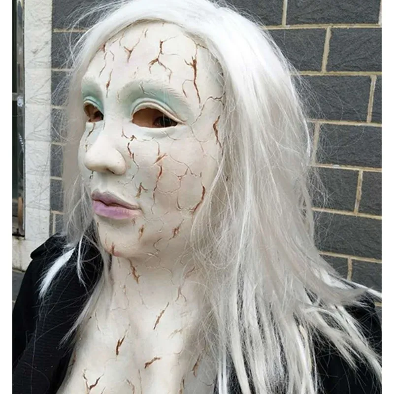 White Haired Witch Bleeding Ghost Scary Zhenzi Mask Scary Ghost Face Mask Halloween Pullover Performance Scary Horror
White Haired Witch Bleeding Ghost Scary Zhenzi Mask Scary Ghost Face Mask Halloween Pullover Performance Scary Horror