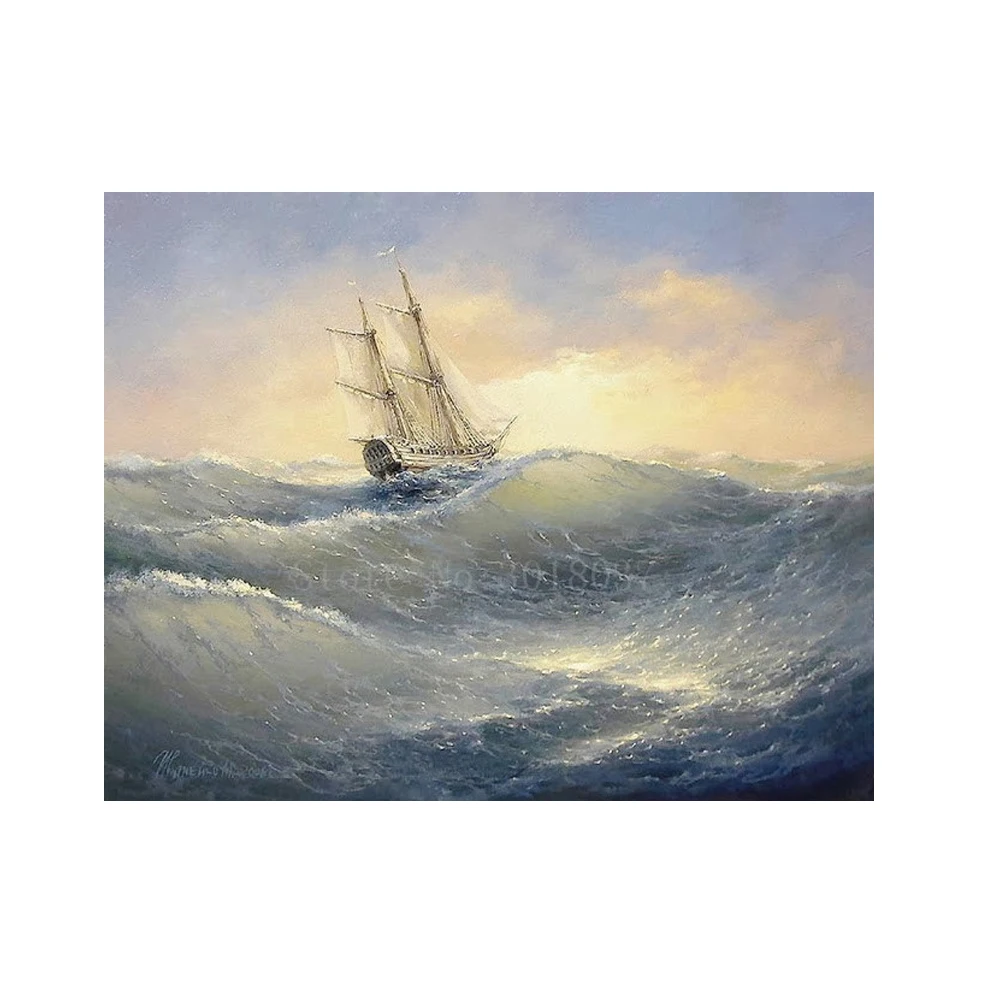Diamond Mosaic Diy Diamond Embroidery Sailboat Sailing In The Waves Diamond Painting Cross Stitch Floral Rhinestone Decorations
Diamond Mosaic Diy Diamond Embroidery Sailboat Sailing In The Waves Diamond Painting Cross Stitch Floral Rhinestone Decorations