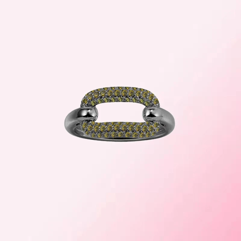 1:1 Make 925 Sterling Silver Customized Couple Gift Geometric Buckle Personalized Ring 
1:1 Make 925 Sterling Silver Customized Couple Gift Geometric Buckle Personalized Ring