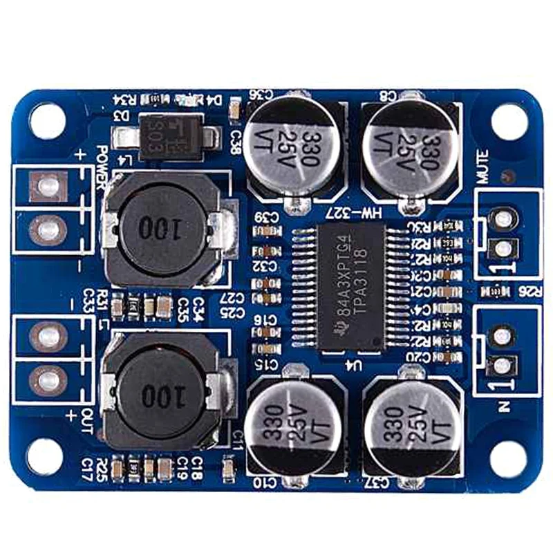 

10 шт. TPA3118 PBTL подойдет как для повседневной носки, так цифровой усилитель доска 1X60W 12V 24V усилителя мощности
