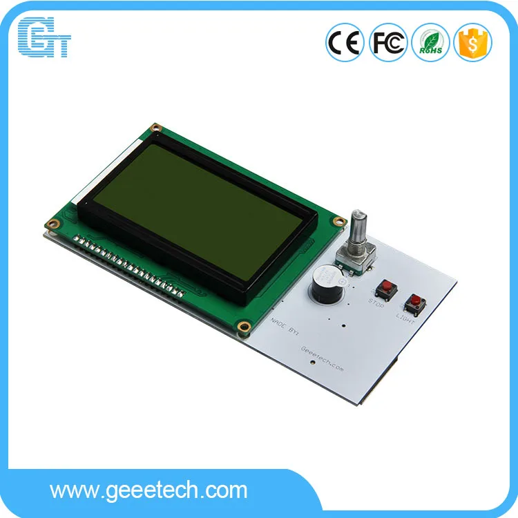 Geeetech LCD12864 Module for 3D Printer Arduino can be used on GT2560 V3.0/GT2560 V3.1 for 3D Printer
Geeetech LCD12864 Module for 3D Printer Arduino can be used on GT2560 V3.0/GT2560 V3.1 for 3D Printer