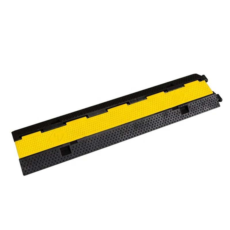 

1000*230*50 мм, оптовая продажа, двухканальная Желтая резиновая оболочка для протектора кабеля Roadway