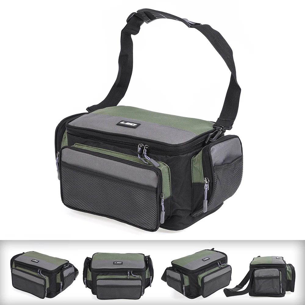 Fishing Tackle Bag Multifunctional Outdoor Fishing Tackle Bag Pack Fishing Reel Lure Storage Shoulder Bag with 5 Tackle Boxes
Fishing Tackle Bag Multifunctional Outdoor Fishing Tackle Bag Pack Fishing Reel Lure Storage Shoulder Bag with 5 Tackle Boxes