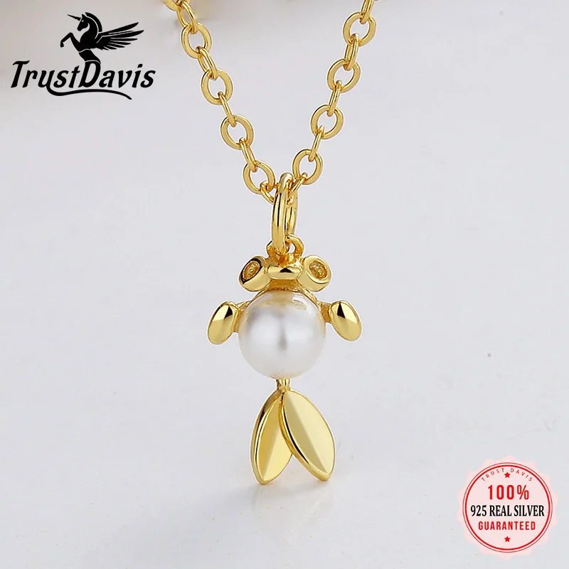 TrustDavis ожерелье с милой рыбой из стерлингового серебра 925 пробы ожерелья с жемчугом для женщин ювелирные изделия для свадьбы дня рождения S925 ...
TrustDavis ожерелье с милой рыбой из стерлингового серебра 925 пробы ожерелья с жемчугом для женщин ювелирные изделия для свадьбы дня рождения S925 ...