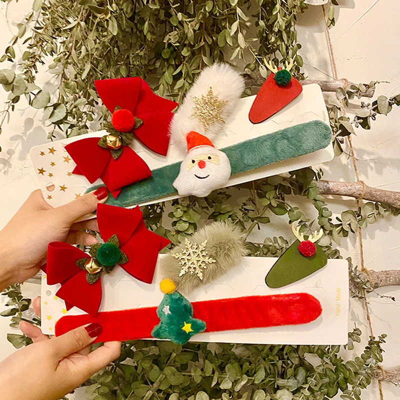 4Pcs/Set 2021 New Cute Hair Clips For Girls Hair Bow Cute Elk Santa Claus Christmas Kids Hair Accessories 2022 New Year Gift
4Pcs/Set 2021 New Cute Hair Clips For Girls Hair Bow Cute Elk Santa Claus Christmas Kids Hair Accessories 2022 New Year Gift