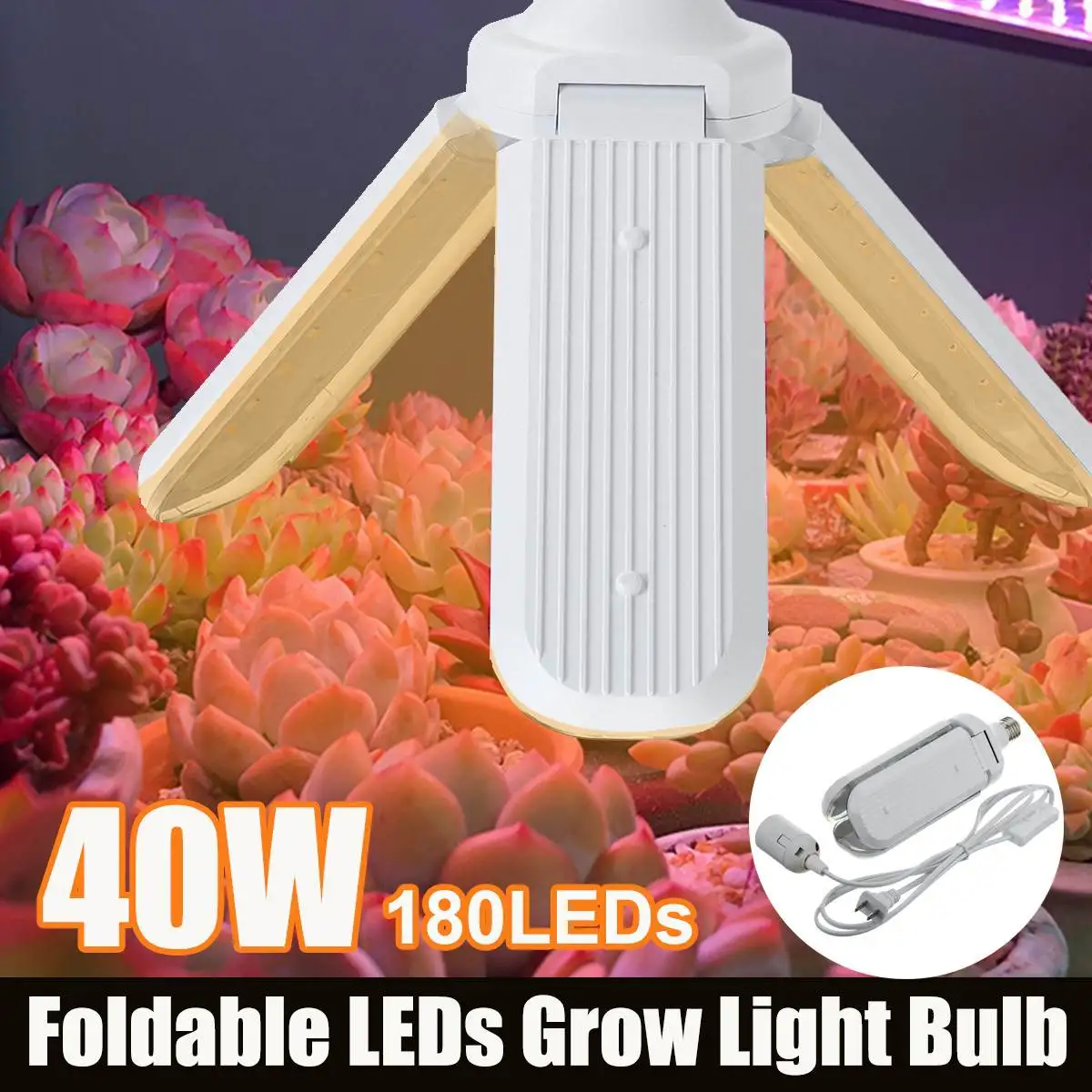 180LEDs 40W Grow Light Bulb Daylight Sunlike Full Spectrum LED Phyto Lamp Hanging Type For Greenhouse Hydroponic Lamp Plant Grow
180LEDs 40W Grow Light Bulb Daylight Sunlike Full Spectrum LED Phyto Lamp Hanging Type For Greenhouse Hydroponic Lamp Plant Grow
