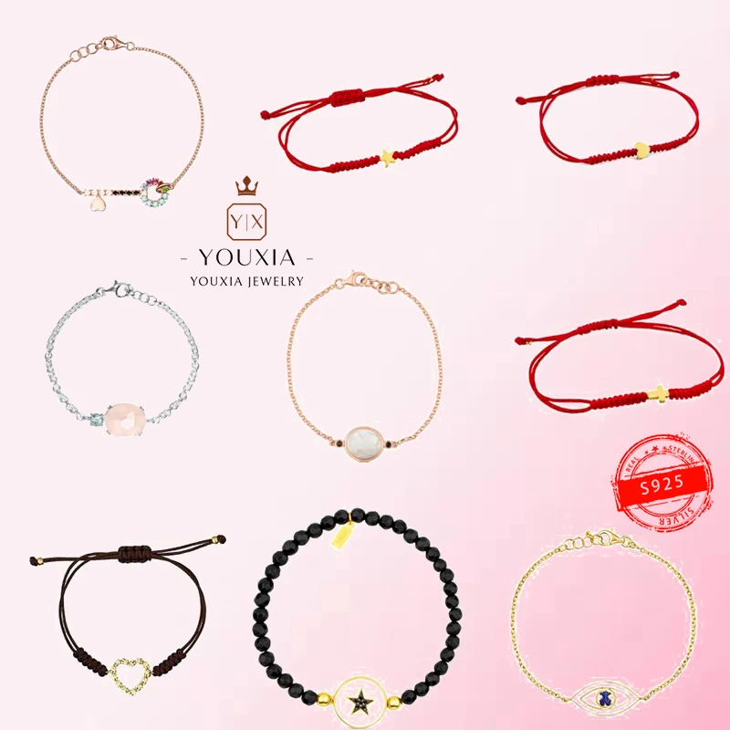1:1 Making 925 Sterling Silver Customized Simple Style Fashion Personality Exquisite Bracelet