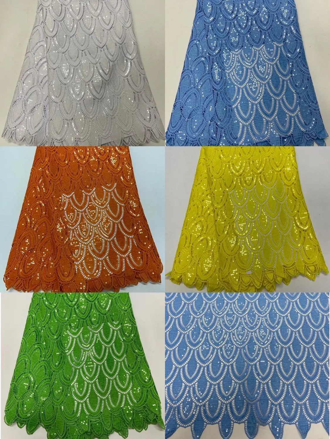 2020 Latest African Cord Lace Fabric High Quality Holes Water Soluble Guipure Lace with sequins For Nigerian Wedding Party Sew
2020 Latest African Cord Lace Fabric High Quality Holes Water Soluble Guipure Lace with sequins For Nigerian Wedding Party Sew