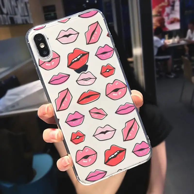 lips lipstick Sexy Temptation Phone Case Transparent soft For iphone 5 5s 5c se 6 6s 7 8 11 12 plus mini x xs xr pro max
lips lipstick Sexy Temptation Phone Case Transparent soft For iphone 5 5s 5c se 6 6s 7 8 11 12 plus mini x xs xr pro max