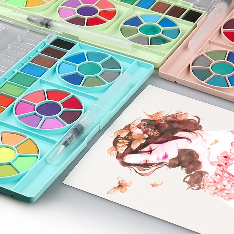 36 Color Watercolor Paint Set, 1 Water Brushes, Art Supplies for Beginners and Professional Artist
36 Color Watercolor Paint Set, 1 Water Brushes, Art Supplies for Beginners and Professional Artist