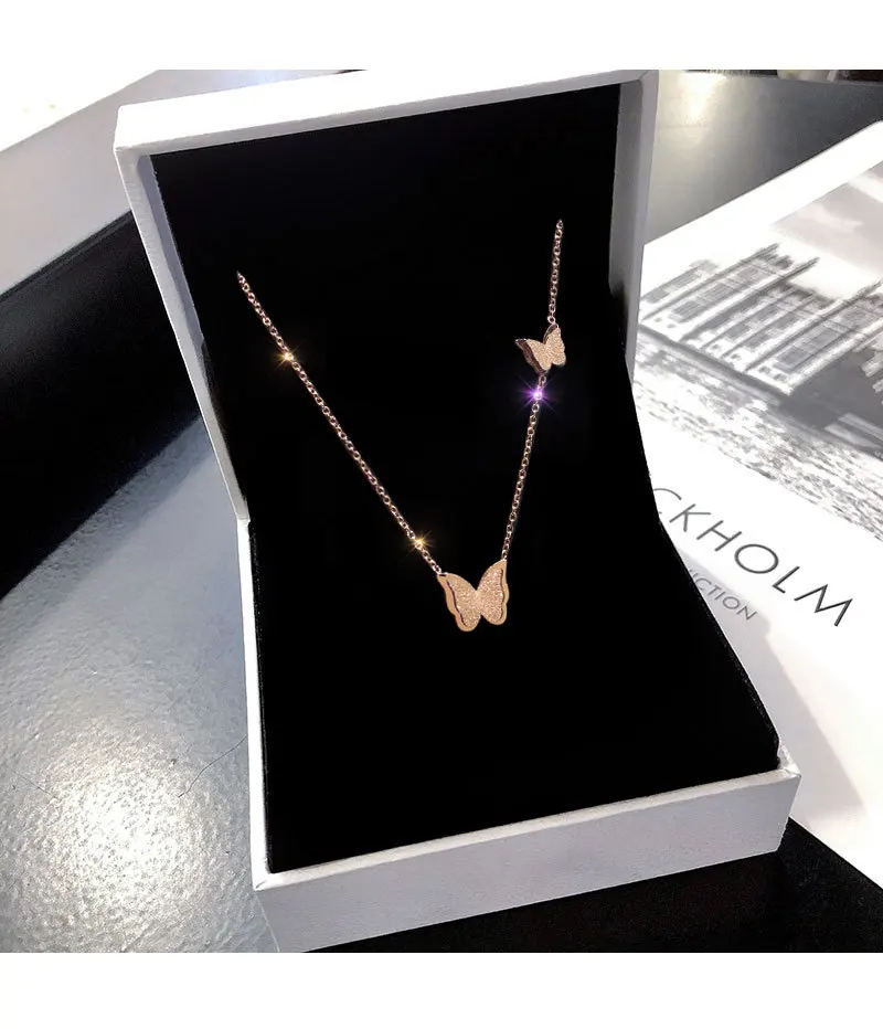2020 New Butterfly Necklace For Women KPOP Gold-Plated Simple Titanium Steel Jewelry of Valentine's Day Present
2020 New Butterfly Necklace For Women KPOP Gold-Plated Simple Titanium Steel Jewelry of Valentine's Day Present
