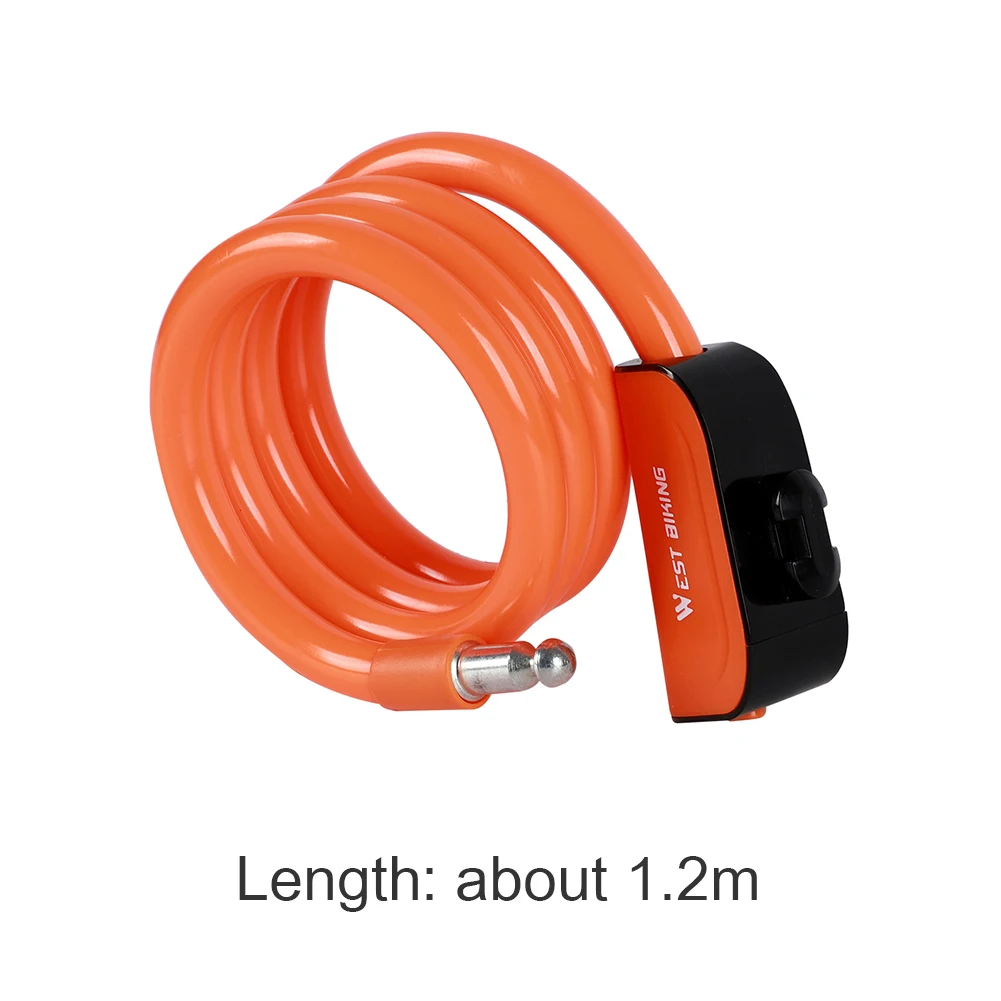 WEST BIKING Bike Lock 1.2m Anti Theft Security Bicycle Accessories With 2 Keys Cable Lock MTB Road Bike Motorcycle Cycling Lock
WEST BIKING Bike Lock 1.2m Anti Theft Security Bicycle Accessories With 2 Keys Cable Lock MTB Road Bike Motorcycle Cycling Lock