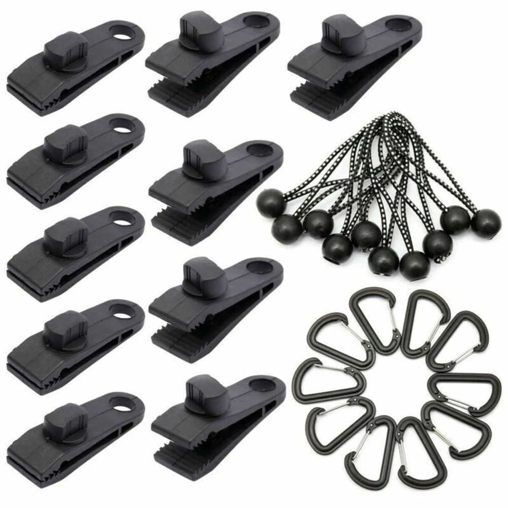 10pcs Outdoor Tent Tarp Canopy Clip Climbing Carabiner Windproof Awning Elastic Cord Rope Sets Camping Equipment
10pcs Outdoor Tent Tarp Canopy Clip Climbing Carabiner Windproof Awning Elastic Cord Rope Sets Camping Equipment