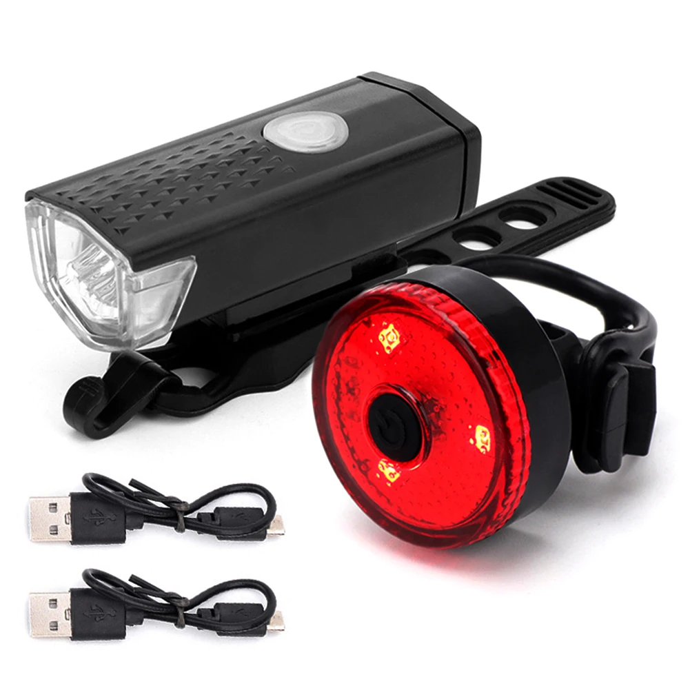 USB Rechargeable Bike LED Taillight Headlight Sets Waterproof Bicycle Front Lights Rear Lamp Night Ridding Safety Warning Light
USB Rechargeable Bike LED Taillight Headlight Sets Waterproof Bicycle Front Lights Rear Lamp Night Ridding Safety Warning Light