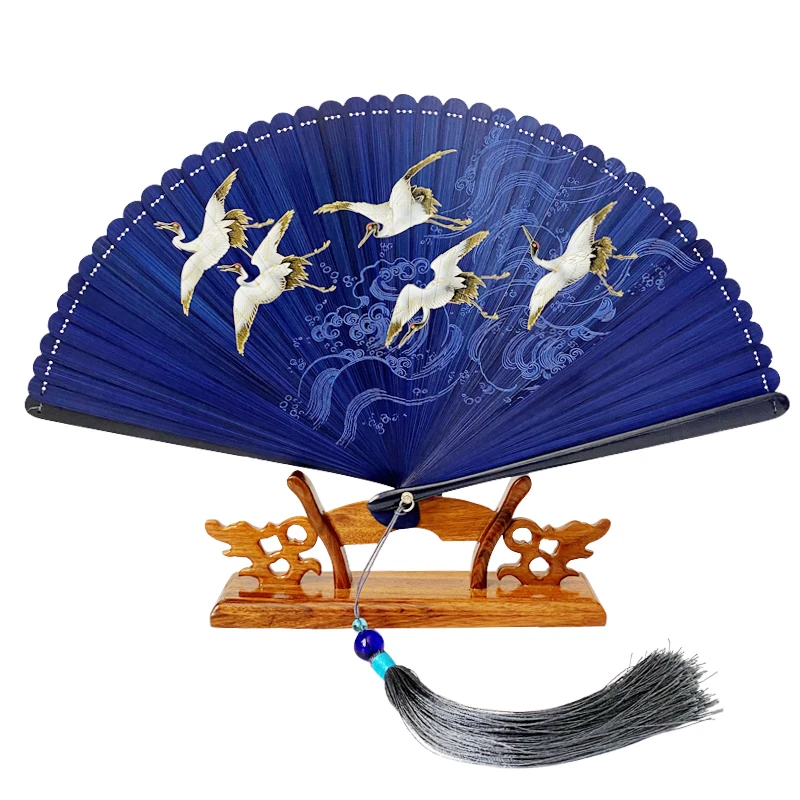 

Chinese Hand Fan Classical Small Bamboo Dance Fans Portable Lady Painted Fan Abanicos Para Boda Abanico De Mano Summer Fans