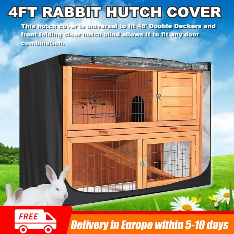 4FT Dustproof 210D Oxford Cloth Rabbit Cage Hutch Box Covers Rain Wind Snow Waterproof Protection Outdoor Patio Furniture Covers
4FT Dustproof 210D Oxford Cloth Rabbit Cage Hutch Box Covers Rain Wind Snow Waterproof Protection Outdoor Patio Furniture Covers