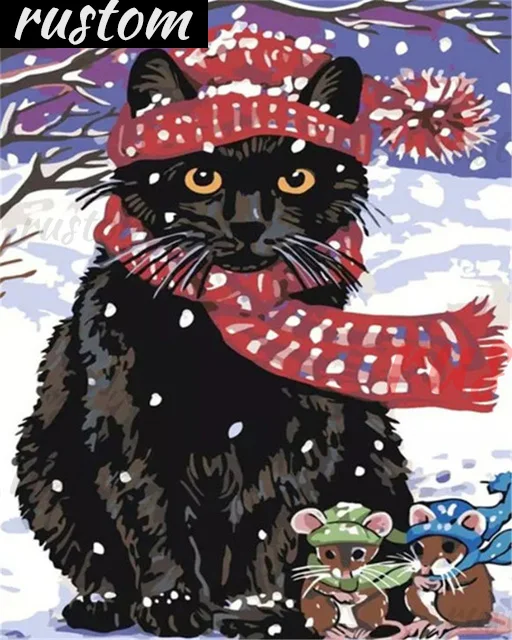 5D DIY Full Square/Round Diamond Painting "Cat In Snow" Diamond Embroidery Sale Animal Handicraft Decor For Home Rustom
5D DIY Full Square/Round Diamond Painting "Cat In Snow" Diamond Embroidery Sale Animal Handicraft Decor For Home Rustom