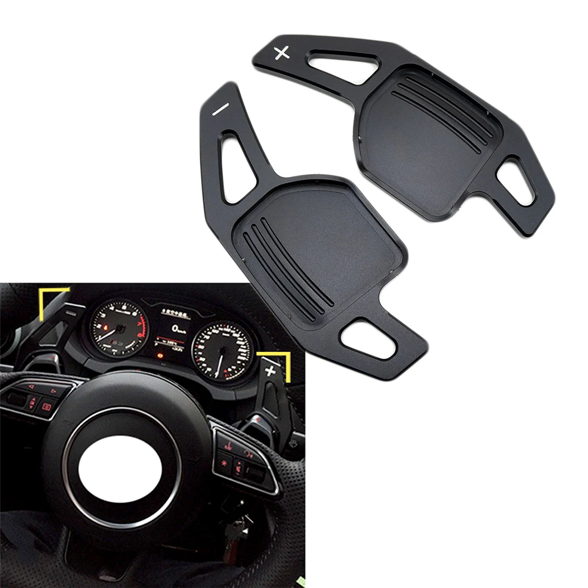 Car Alloy Steering Wheel DSG Shift Paddle Shifter Extension Fit For Audi A3 A7 A8 S3 S5 S6 A4L A5 A6L Q3 Q5 Q7 TT Accessories
Car Alloy Steering Wheel DSG Shift Paddle Shifter Extension Fit For Audi A3 A7 A8 S3 S5 S6 A4L A5 A6L Q3 Q5 Q7 TT Accessories