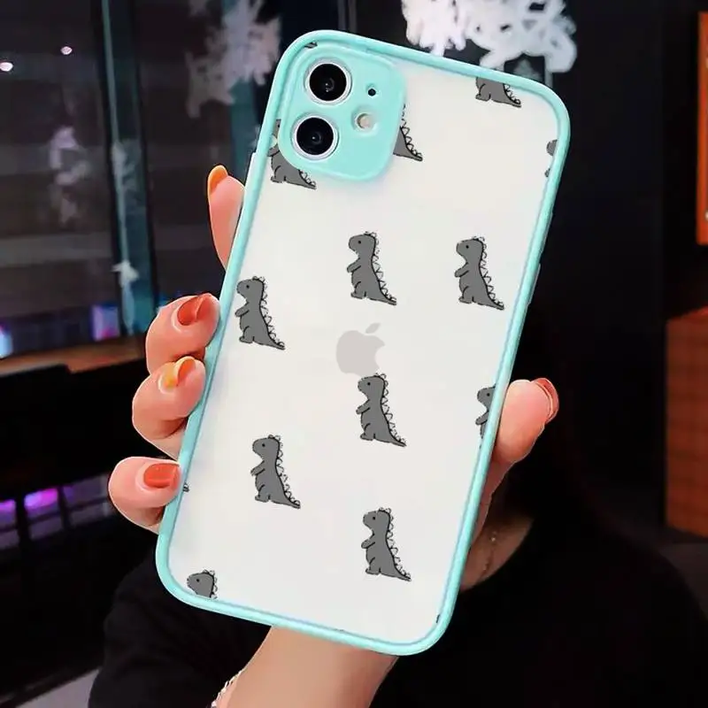 Cute Dinosaur Baby Fashion Phone Case Matte Transparent for iPhone 7 8 11 12 s mini pro X XS XR MAX Plus cover funda
Cute Dinosaur Baby Fashion Phone Case Matte Transparent for iPhone 7 8 11 12 s mini pro X XS XR MAX Plus cover funda