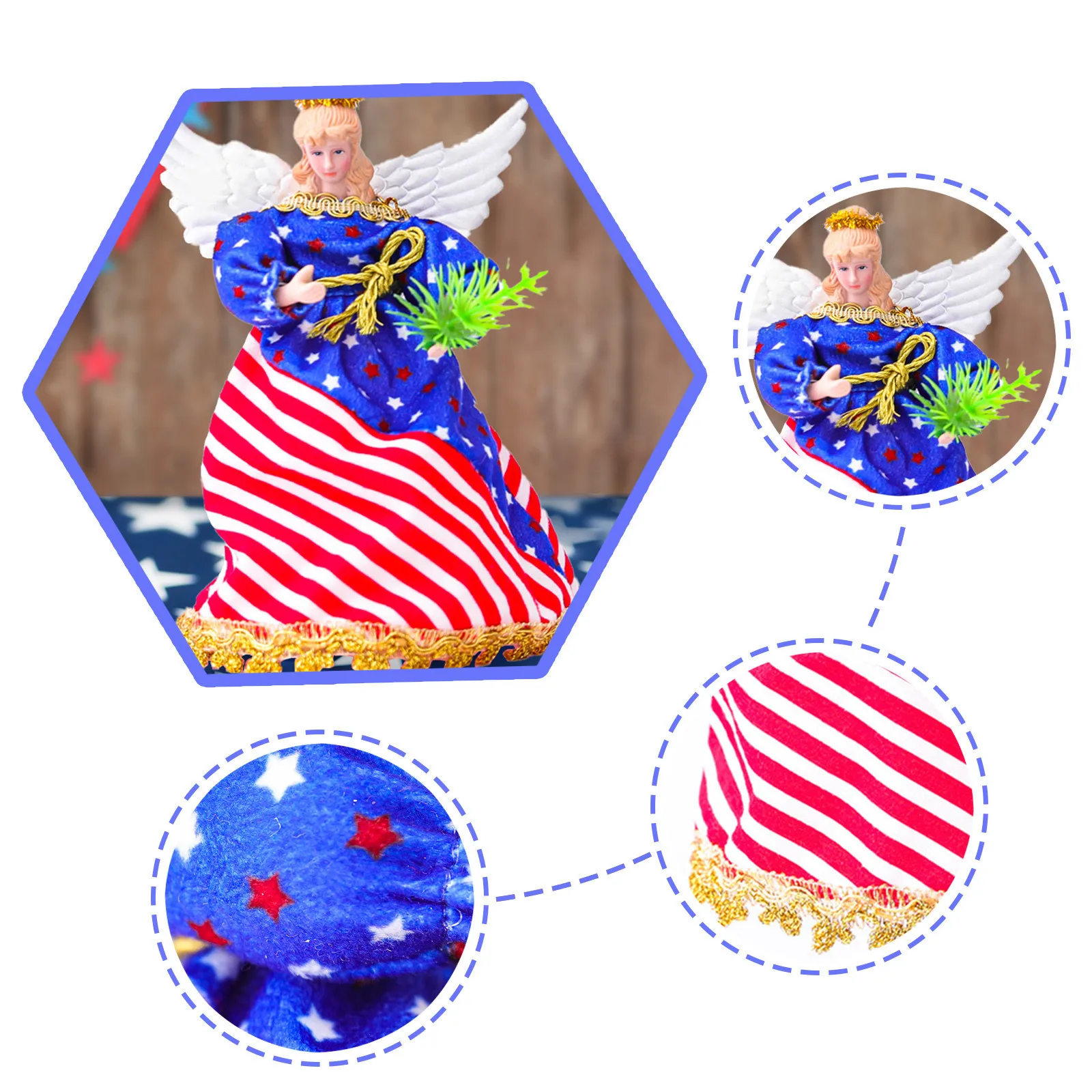 Festive Female Angel Figurine Pendant Day Lovely Patriotic Ornaments Creative Angel Doll Decoration Ornaments For Kid Kawaii Toy
Festive Female Angel Figurine Pendant Day Lovely Patriotic Ornaments Creative Angel Doll Decoration Ornaments For Kid Kawaii Toy