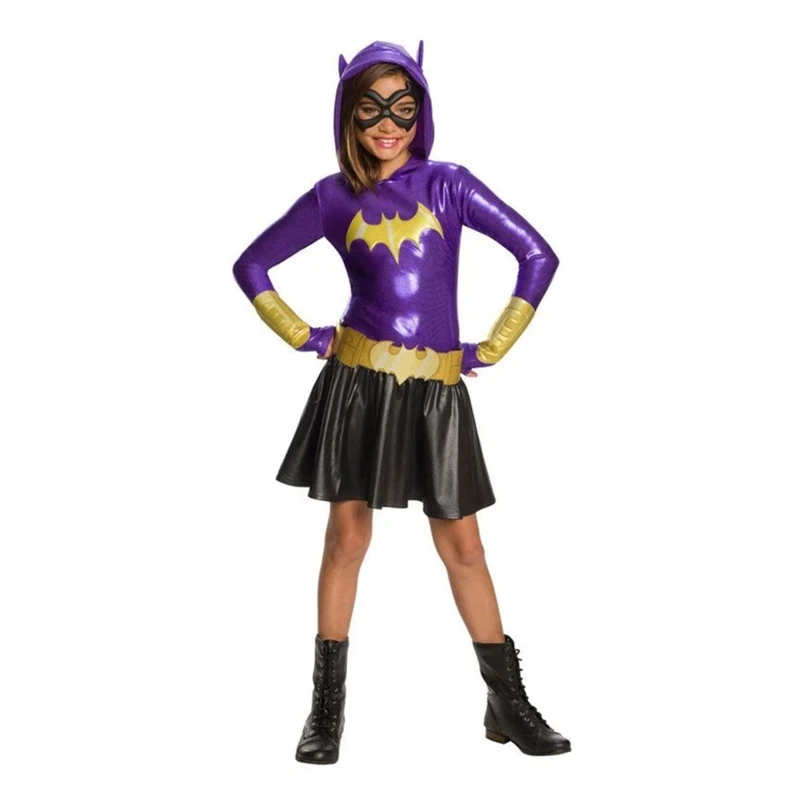 SuperHero Girls Hoodie Dress - Kids Batgirl Costume TuTu Dress Halloween Costume (3-9Years) Party Dress
SuperHero Girls Hoodie Dress - Kids Batgirl Costume TuTu Dress Halloween Costume (3-9Years) Party Dress