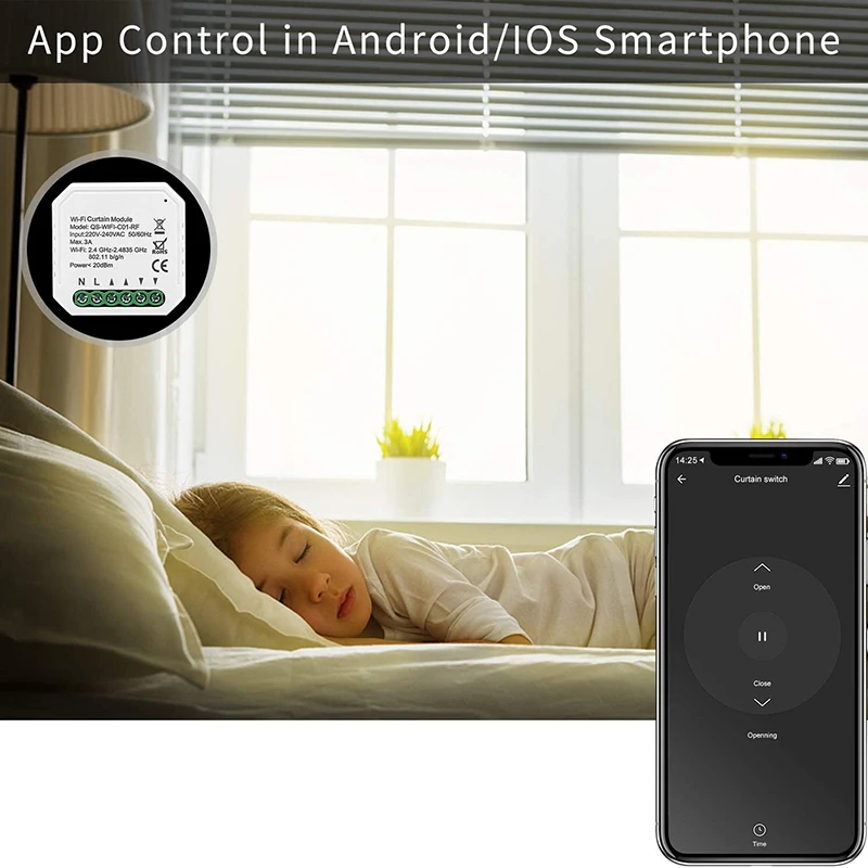 WIFI Smart Roller Shutter Blind Timer Switch Roller Shutter Timer Timer for Roller Shutter Motor Compatible Alexa Echo
WIFI Smart Roller Shutter Blind Timer Switch Roller Shutter Timer Timer for Roller Shutter Motor Compatible Alexa Echo