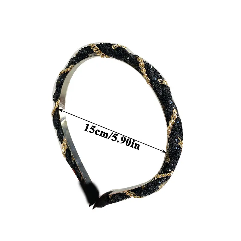 Pearls Twining Headband Elegant Fashion Head Hoop Twist Braid Cross Sequins Shiny Luxury Hair Accessories Chain Thin Hair Hoop
Pearls Twining Headband Elegant Fashion Head Hoop Twist Braid Cross Sequins Shiny Luxury Hair Accessories Chain Thin Hair Hoop