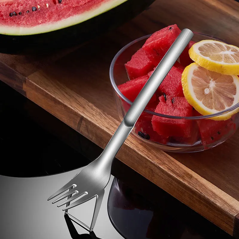 1/2Pc Watermelon Slicer Cut Melon Tool 304 Stainless Steel Meat Cutter Fruit Slicer Fruit Cutting Fork Spoon Kitchen Accessories
1/2Pc Watermelon Slicer Cut Melon Tool 304 Stainless Steel Meat Cutter Fruit Slicer Fruit Cutting Fork Spoon Kitchen Accessories