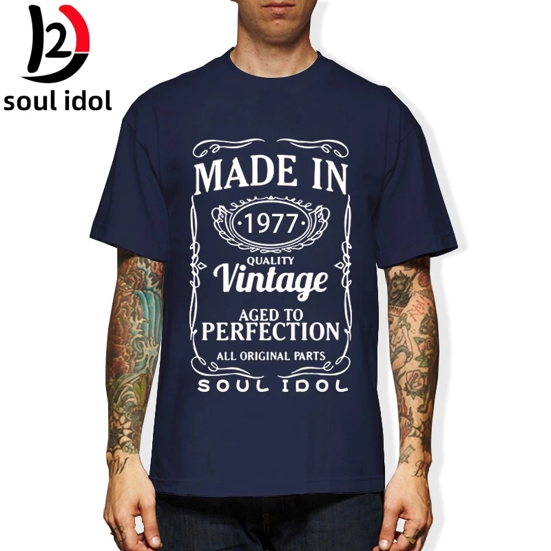 D2 Cotton Short Sleeve T-shirt Tshirt Camiseta Brand Clothing Funny New 43th Birthday Vintage 1977 43 Years Old T Shirt Men
D2 Cotton Short Sleeve T-shirt Tshirt Camiseta Brand Clothing Funny New 43th Birthday Vintage 1977 43 Years Old T Shirt Men