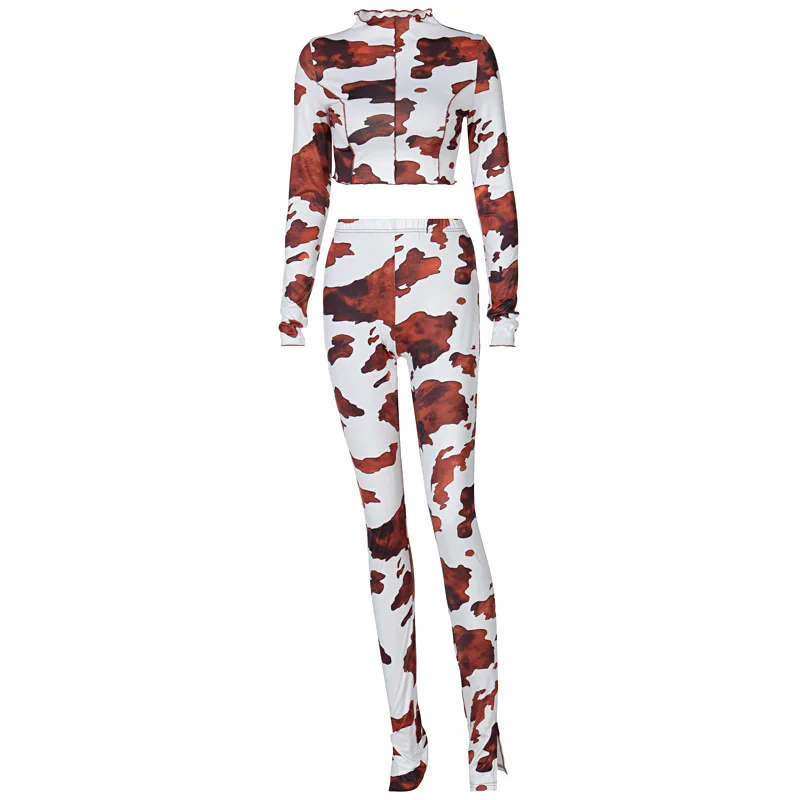 Streetwear Camouflage Casual Slim Woman 2 Piece Sets Long Sleeve O Neck Female Tops High Waist Wrap Splited Long Pants Fashion
Streetwear Camouflage Casual Slim Woman 2 Piece Sets Long Sleeve O Neck Female Tops High Waist Wrap Splited Long Pants Fashion