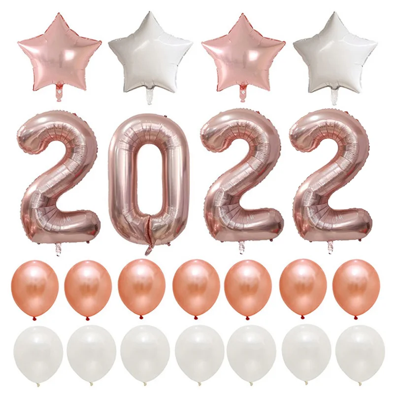Rose Gold Silver 40inch Number Foil Helium Balloons Happy New Year Party Decoration 2022 Merry Christmas Decoration Air Globos
Rose Gold Silver 40inch Number Foil Helium Balloons Happy New Year Party Decoration 2022 Merry Christmas Decoration Air Globos