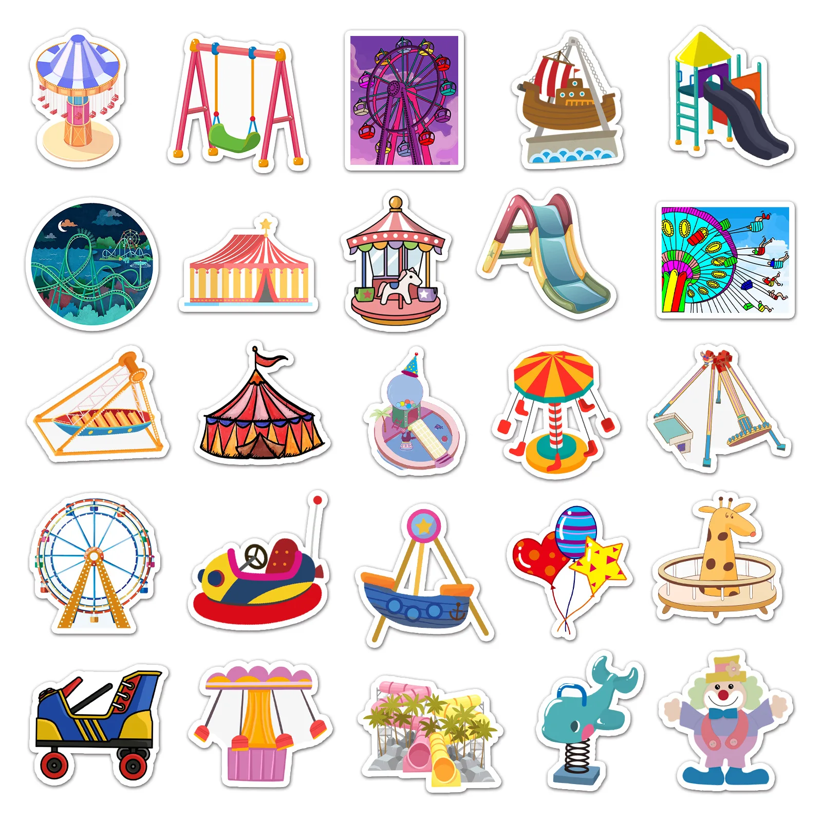 48pcs Cartoon Circus Playground Stickers Poster Kids Toys DIY Phone Laptop Luggage Notebook Car Lovely Children Sticker Gift
48pcs Cartoon Circus Playground Stickers Poster Kids Toys DIY Phone Laptop Luggage Notebook Car Lovely Children Sticker Gift