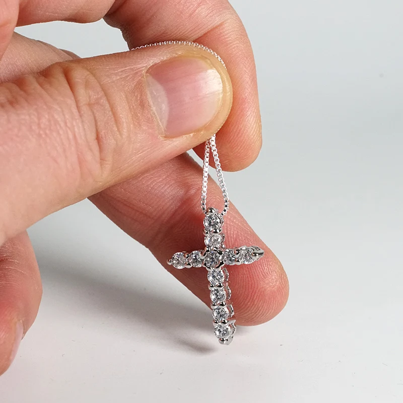 Collier Femme New Fashion Cross Silver Necklaces & Pendants Collares for Women men Jewelry Crystal CZ Pendants Necklace
Collier Femme New Fashion Cross Silver Necklaces & Pendants Collares for Women men Jewelry Crystal CZ Pendants Necklace