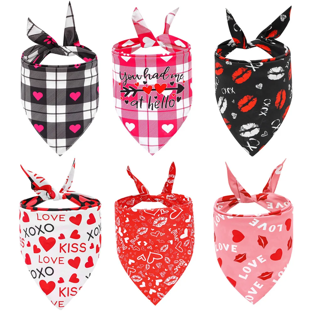 Valentine's Day Dog Bandana Lovely Pet Dog Scarf Bibs Lovely Pet Triangle BIbs Pet Dog Collar Accessories
Valentine's Day Dog Bandana Lovely Pet Dog Scarf Bibs Lovely Pet Triangle BIbs Pet Dog Collar Accessories