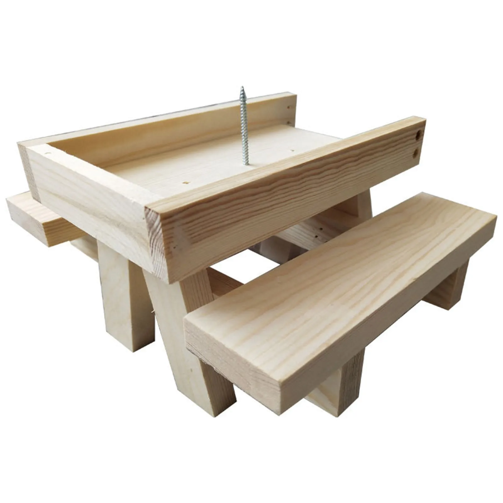 Wooden Squirrel Feeder for Outside Hanging Squirrels Picnic Table Chipmunk Of House Playing Bench Feeders House With Corn Holder
Wooden Squirrel Feeder for Outside Hanging Squirrels Picnic Table Chipmunk Of House Playing Bench Feeders House With Corn Holder