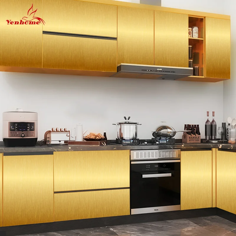 Glossy Metal Style Wallpaper Peel and Stick Film Decorative Brushed Silver Gold Contact Paper Waterproof House Appliance Decals
Glossy Metal Style Wallpaper Peel and Stick Film Decorative Brushed Silver Gold Contact Paper Waterproof House Appliance Decals
