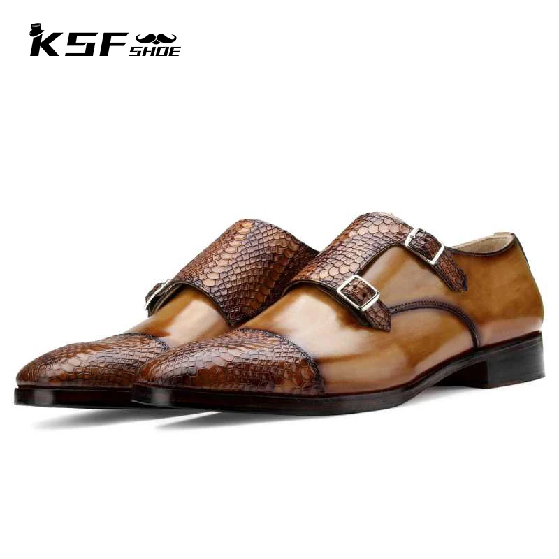 KSF SHOE Double Monk Strap Formal Handmade Shoes Men Original Luxury Designer Genuine Leather Wedding Party Fashion Shoes Men
KSF SHOE Double Monk Strap Formal Handmade Shoes Men Original Luxury Designer Genuine Leather Wedding Party Fashion Shoes Men